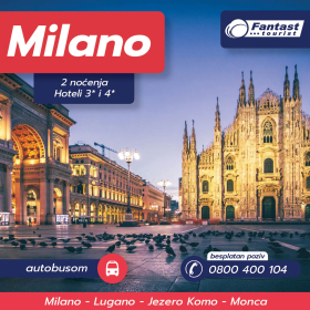 Milano Lugano Komo, 2 noćenja