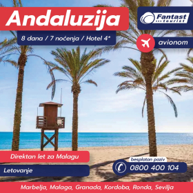 Malaga &amp; Andaluzija letovanje avio, 7 noćenja